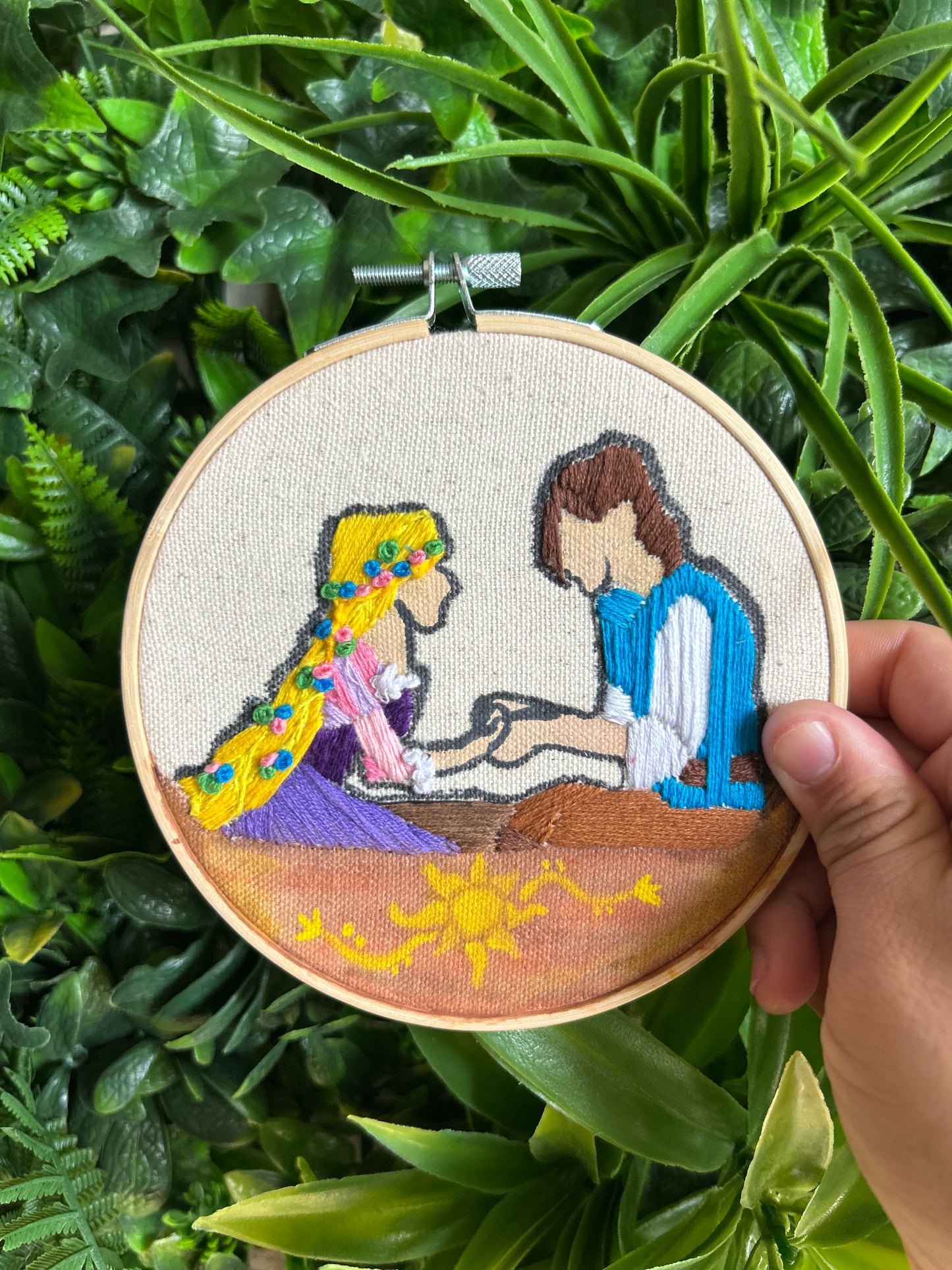 Princess Rapunzel- Embroidered Decor