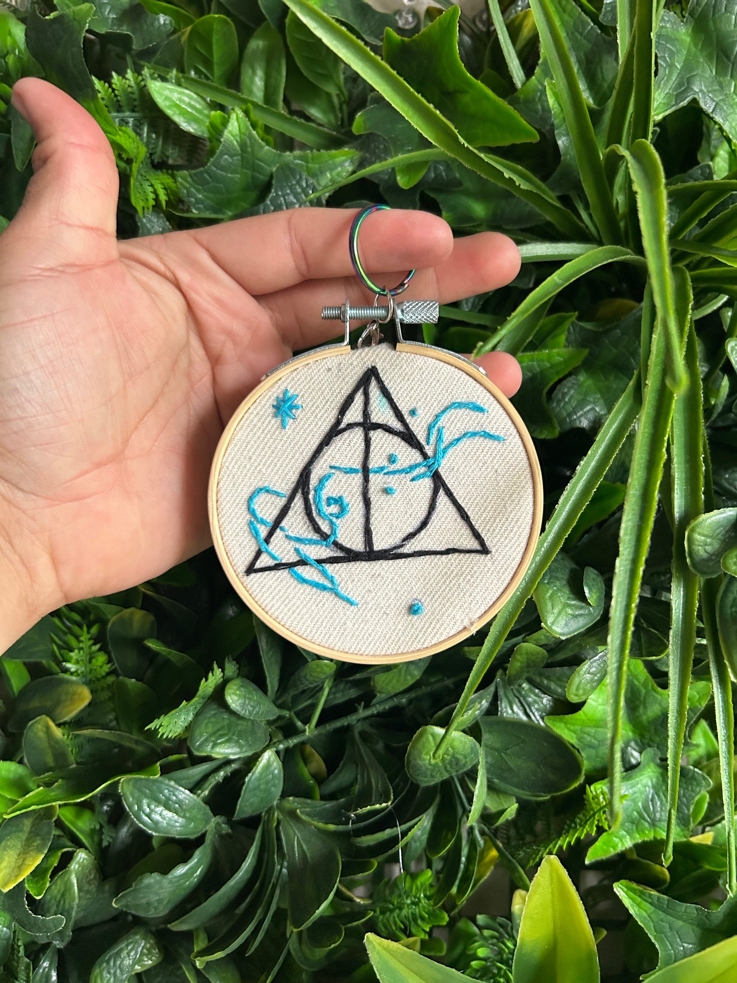 Magic Meets Thread & Needle! ⚡🧵  -Embroidery decor (EPIC)