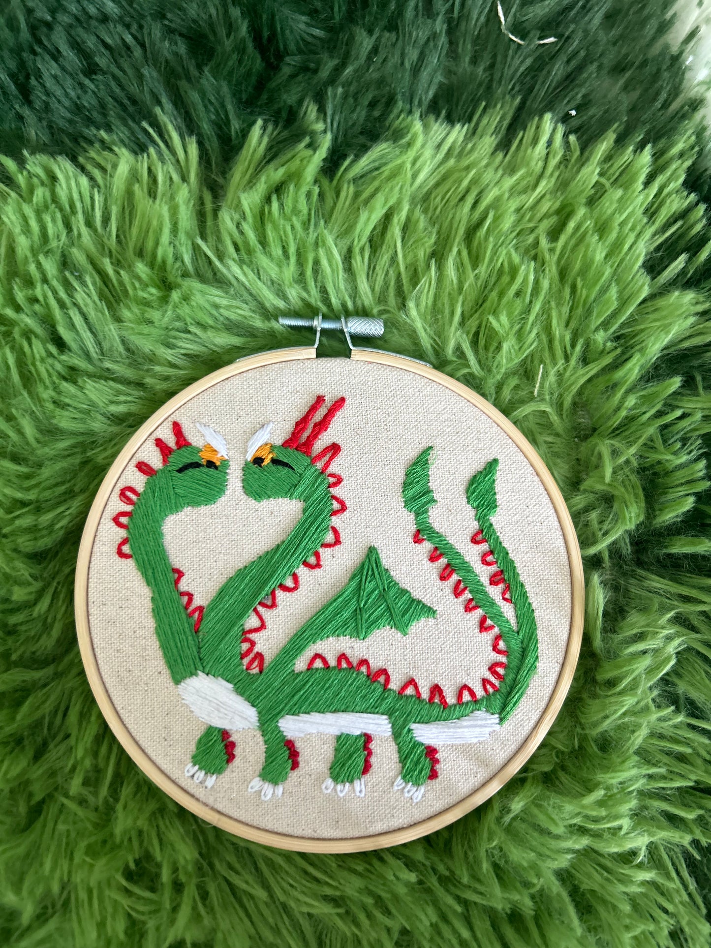 Fly High with Thread & Needle! 🐲🧵  -Embroidery decor (EPIC)