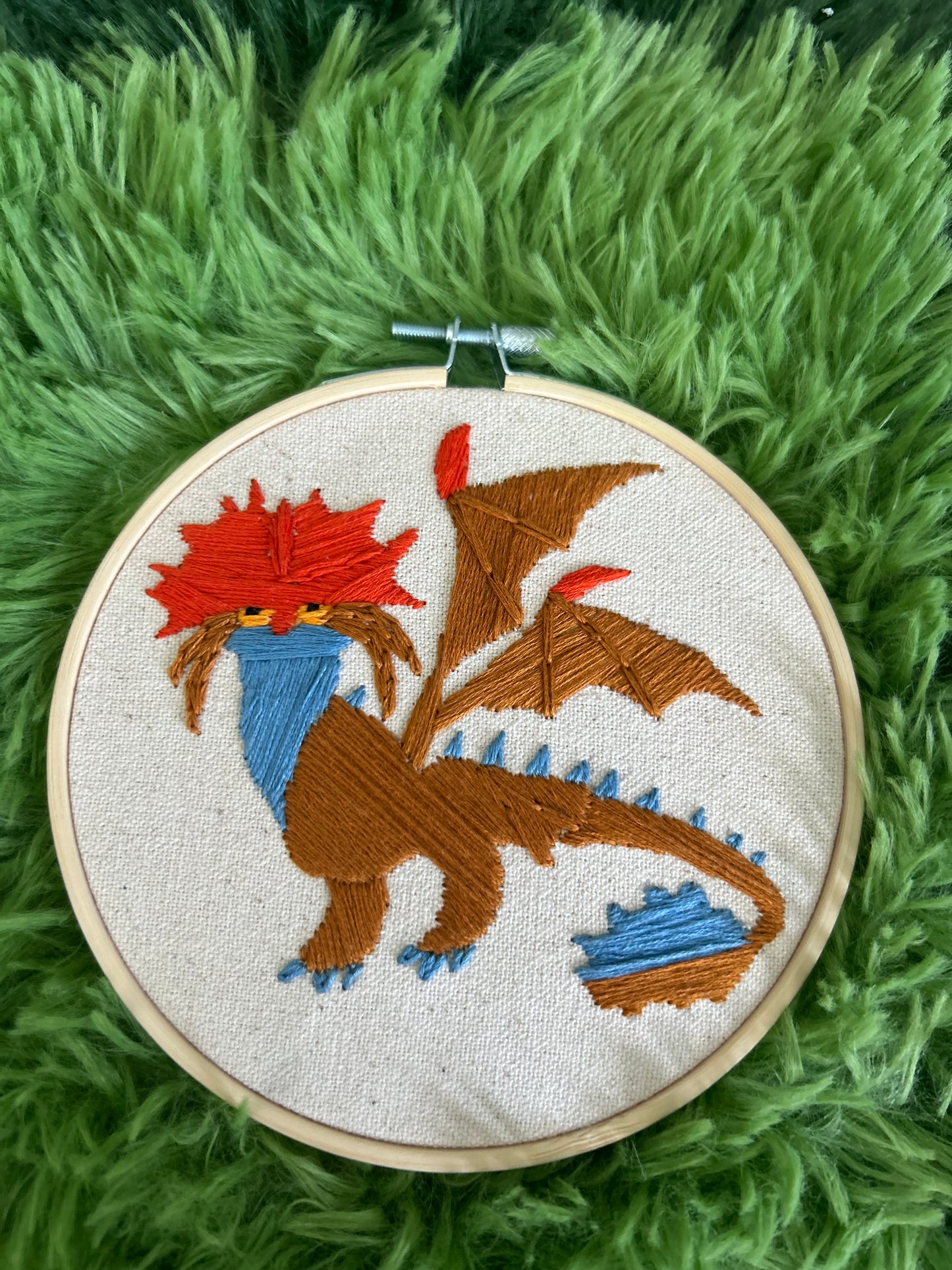Fly High with Thread & Needle! 🐲🧵  -Embroidery decor (EPIC)