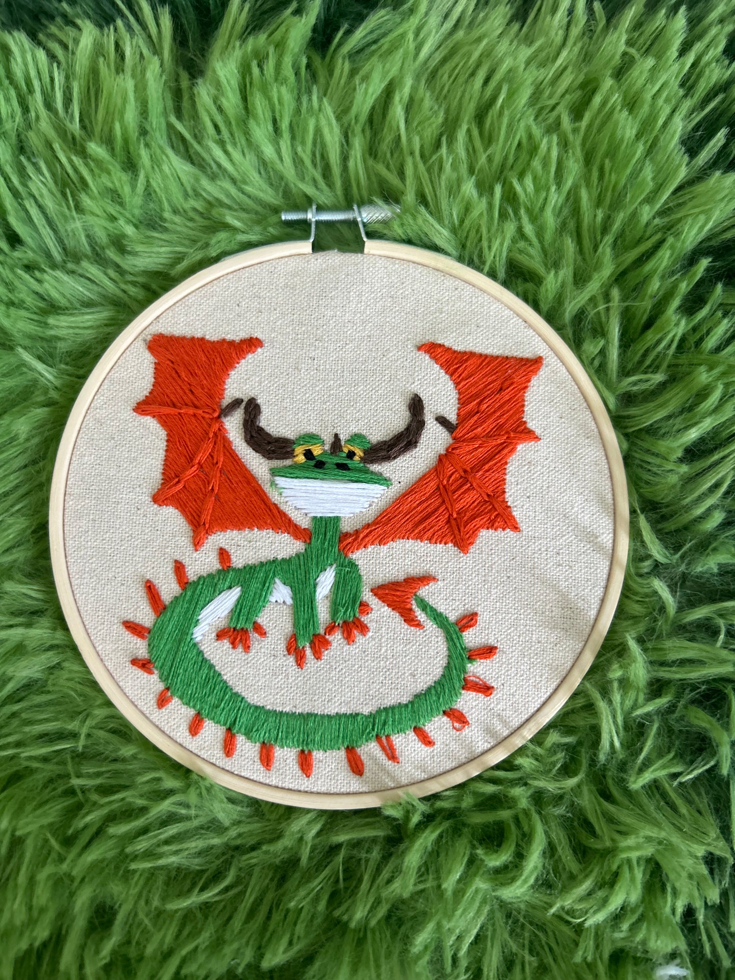 Fly High with Thread & Needle! 🐲🧵  -Embroidery decor (EPIC)