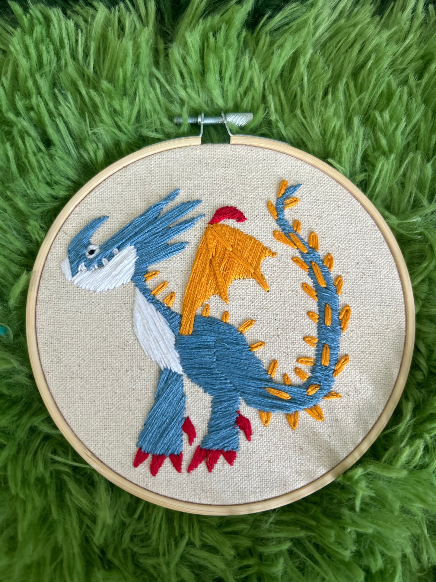 Fly High with Thread & Needle! 🐲🧵  -Embroidery decor (EPIC)