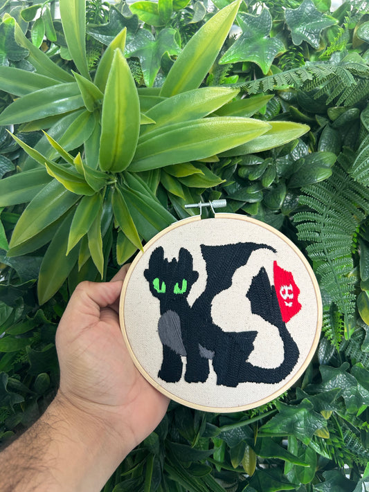 Fly High with Thread & Needle! 🐲🧵  -Embroidery decor (EPIC)