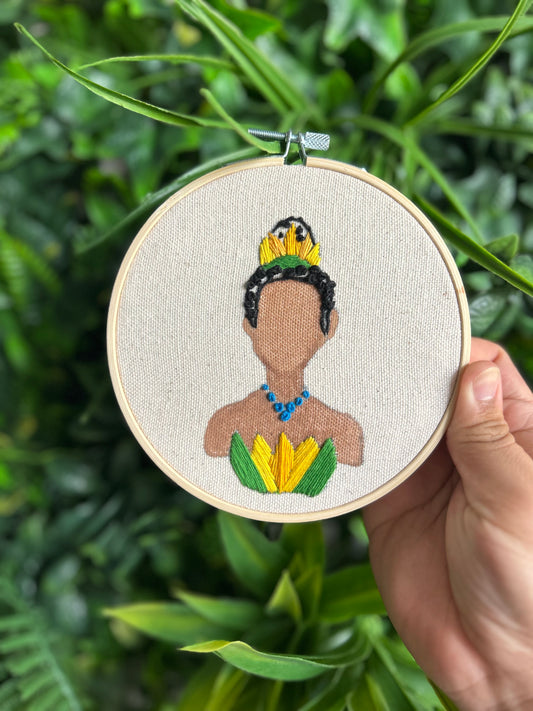 Princess Tiana - Embroidered Decor